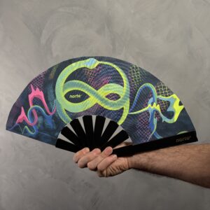 Abanico Uroboros Neon