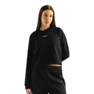 Buzo Crewneck Crop Negro Samples