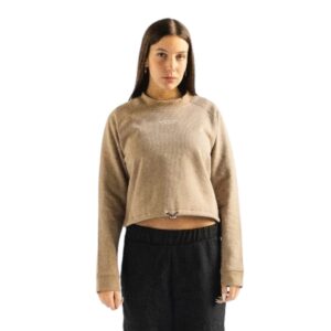 Buzo Crewneck Crop Beige Samples