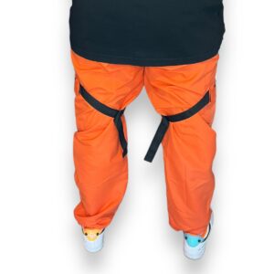 Pantalon Microfibra Cargo Naranja