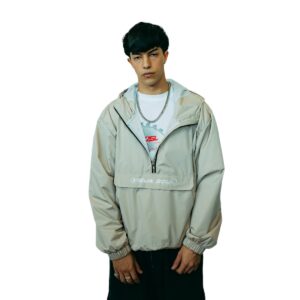 Anorak Extended Logo Beige Vieja Scul