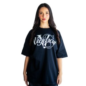 Remera Galan negra oversize Vieja Scul