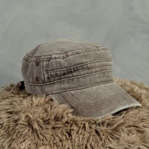 Gorra Vintage Visera Corta Marrón