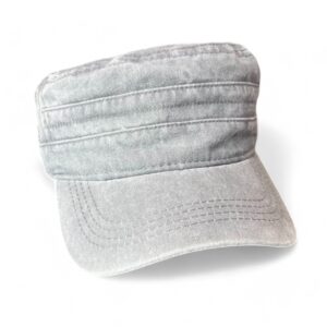 Gorra Vintage Visera Corta Gris Claro