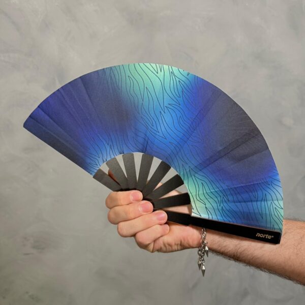 Abanico Wild Lights Blue
