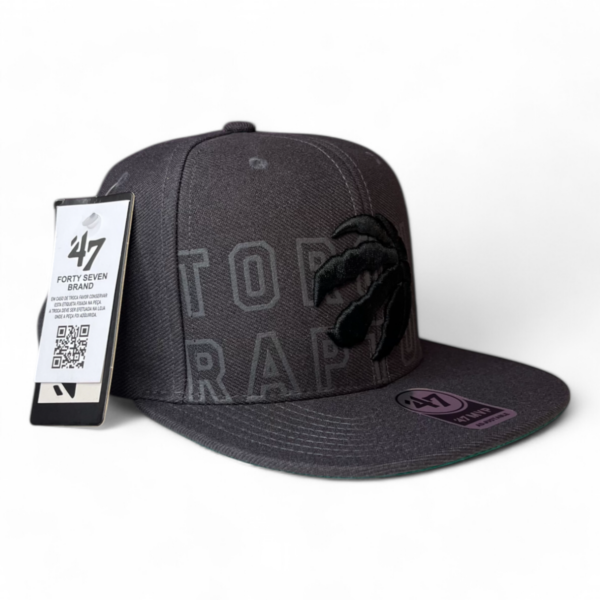 Gorra 47 Toronto Raptors Gris Oscura - Imagen 2