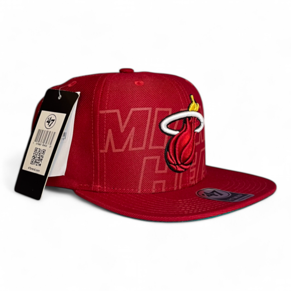 Gorra 47 Miami Heat Roja - Imagen 2