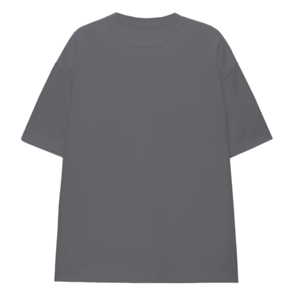 Remera Oversize Gris Oscuro Essential