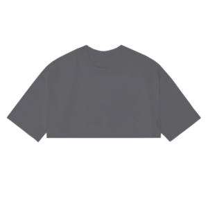 Crop Top Basico Gris Oscuro