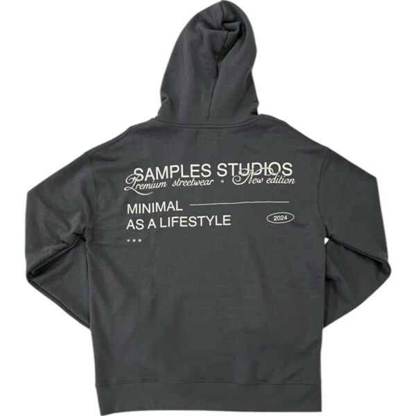 Hoodie Rustico Minimal Grey Samples - Imagen 2