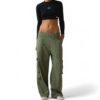 Pantalon Cargo Parachute 026 Verde Samples - Imagen 3