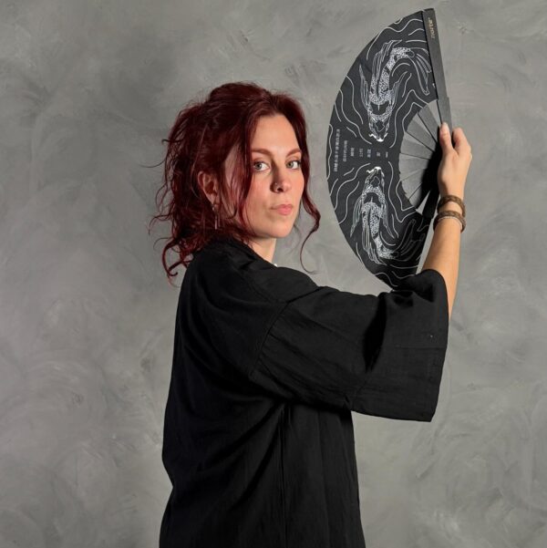 Haori Lino Liso Negro - Imagen 4