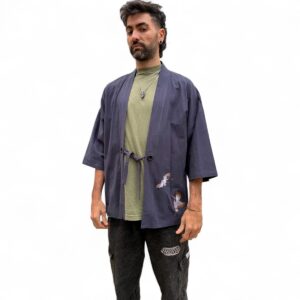 Yukata Kimono Haru-no-Tori de Lino Azul