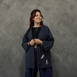 Haori Haru-no-Tori de Lino Azul