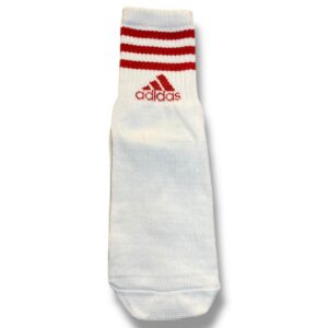 Medias Blancas con rayas Rojas ADIDAS