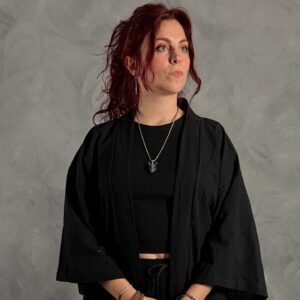 Haori Lino Liso Negro