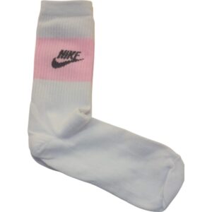 Medias Blancas con franja Rosa NIKE