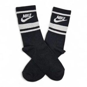 Medias Negras con triple raya blanca NIKE