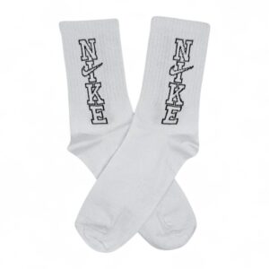 Medias Blancas con Negro Vertical NIKE