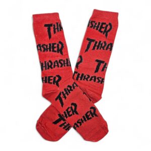 Medias Rojas con Negro Thrasher Magazine