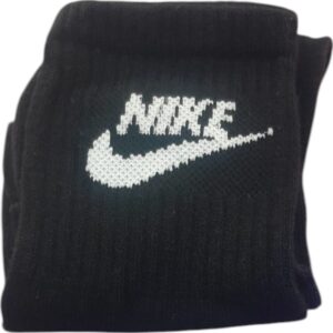 Medias Negras logo Blanco Nike