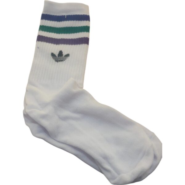 Medias Blancas con rayas de colores Adidas - Imagen 2