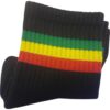 Medias Negras Premium con rayas Jamaica
