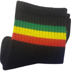 Medias Negras Premium con rayas Jamaica