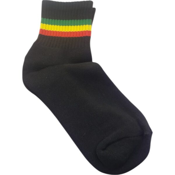 Medias Negras Premium con rayas Jamaica - Imagen 2