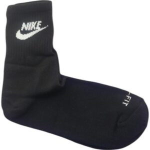 Medias Negras logo Blanco Nike