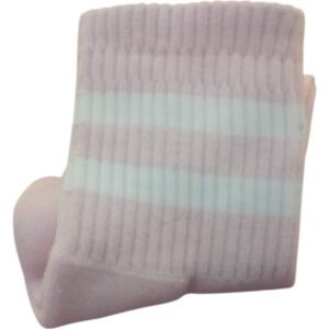 Medias Rosas Premium doble raya blanca
