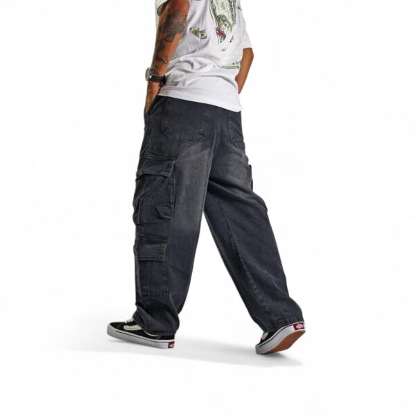 Jean Cargo Baggy Denim Washed Karma - Imagen 5