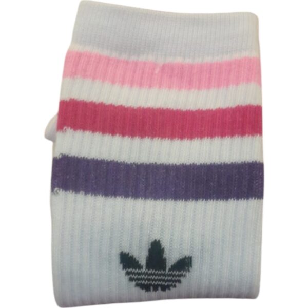 Medias Blancas con raya de colores ADIDAS.