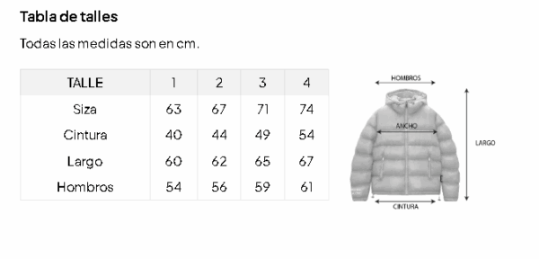 Campera Puffer Boxy Sign Black - Imagen 5