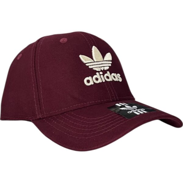 Gorra Adidas Bordo con Blanco - Imagen 2