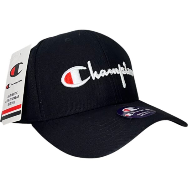 Gorra Champions Negra con Blanco - Imagen 2