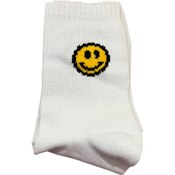 Medias Blancas con Carita Feliz