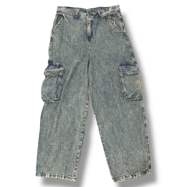 Jean Cargo Baggy Denim Washed Kenny