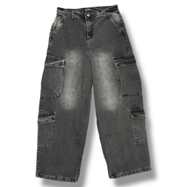 Jean Cargo Baggy Denim Washed Karma