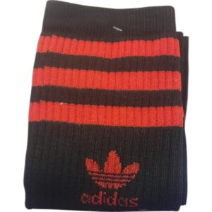Medias Negras con rayas rojas ADIDAS