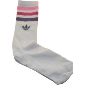 Medias Blancas con raya de colores ADIDAS.