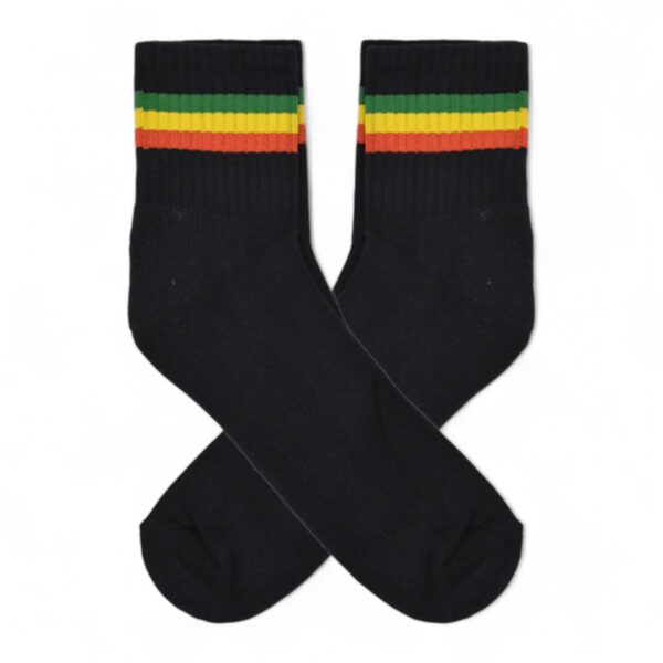 Medias Negras Premium con rayas Jamaica