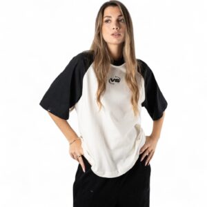 Remera Raglan Boxy VS Blanco