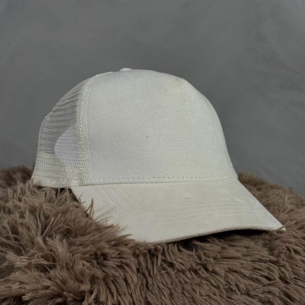 Gorra Gamuza Blanca - Imagen 2