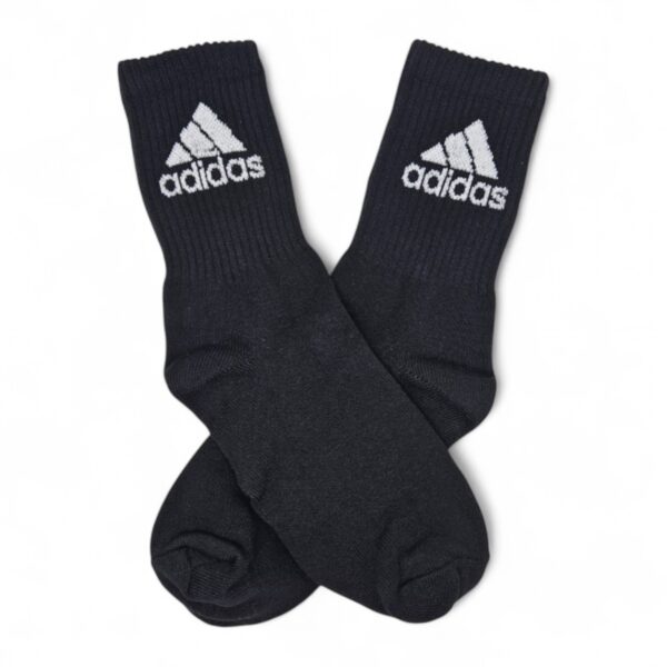 Medias Negras con logo blanco ADIDAS
