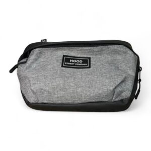 Riñonera Ecocuero Negro con Gris