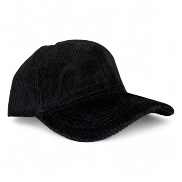Gorra Corderoy Negra - Imagen 2