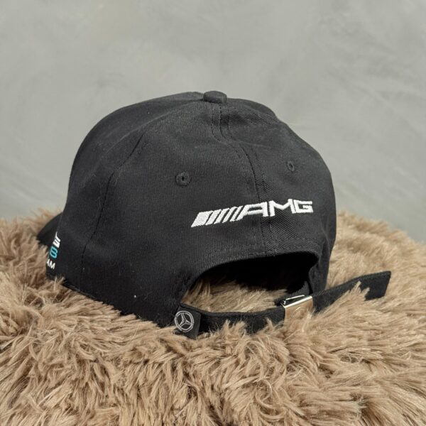 Gorra Mercedes-Benz Negra con Blanco - Imagen 3
