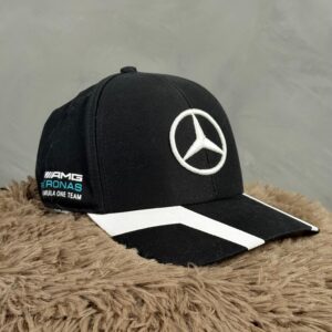Gorra Mercedes-Benz Negra con Blanco