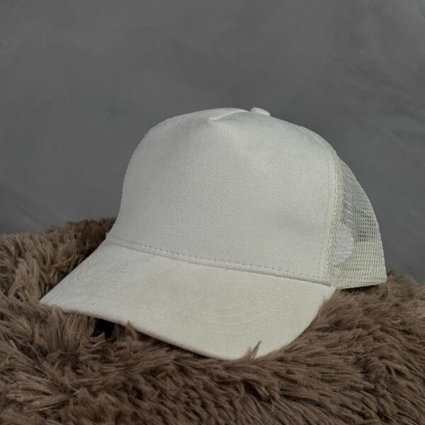 Gorra Gamuza Blanca
